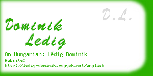 dominik ledig business card