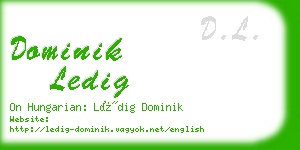 dominik ledig business card